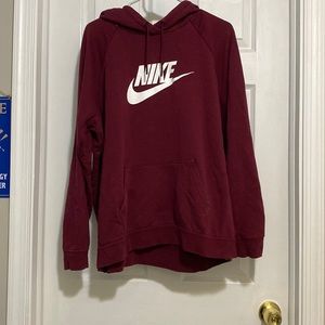 I’m selling a maroon Nike hoodie